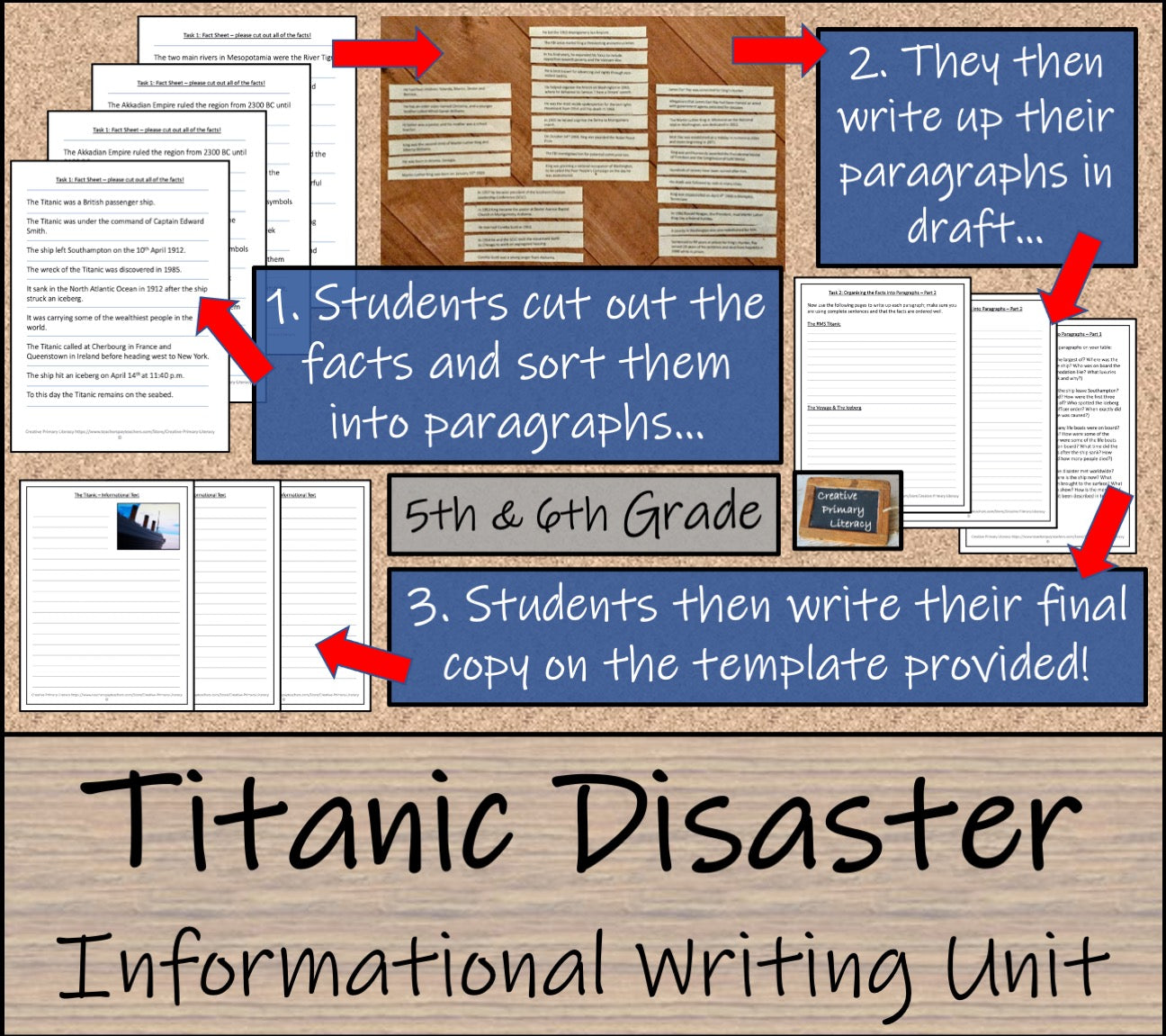 Titanic Informational Writing Unit | 5th Grade & 6th Grade