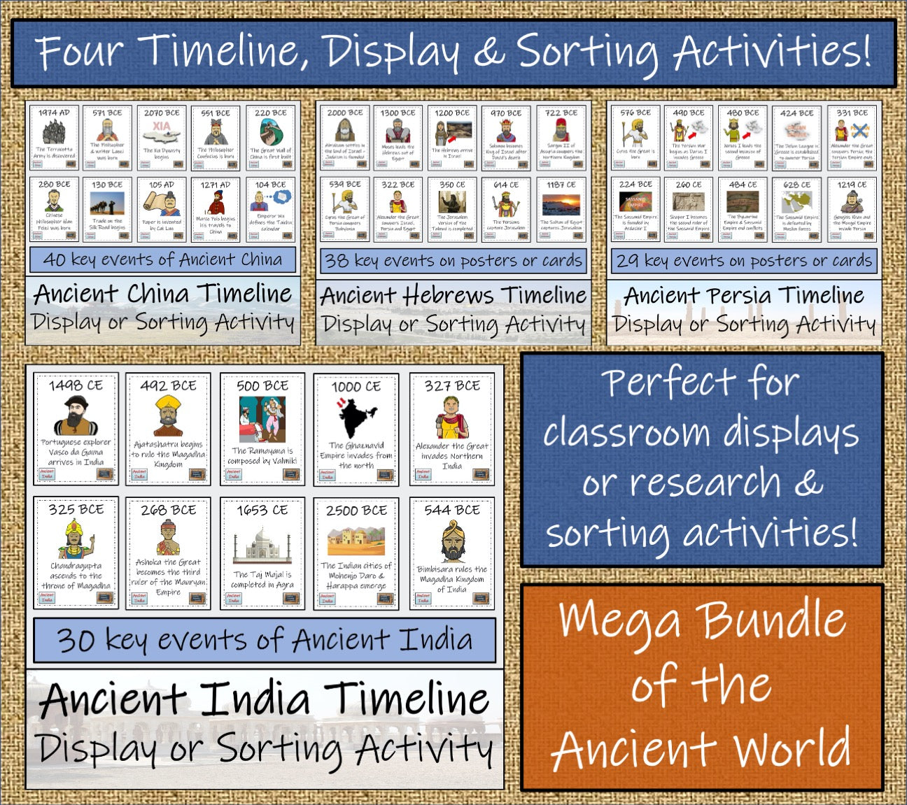 Ancient History Mega Bundle Volume 2 | 5th & 6th Grade | 80 hours of Activities