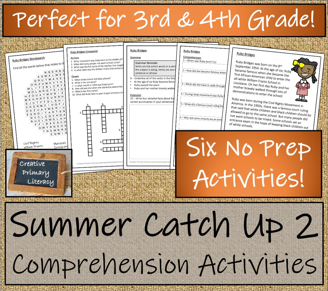 Summer Comprehension Catch Up 2 | Close Reading Book | 3rd Grade & 4th Grade