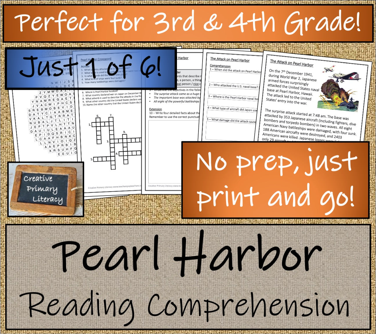 World War II Close Reading Comprehension Book | 3rd Grade & 4th Grade