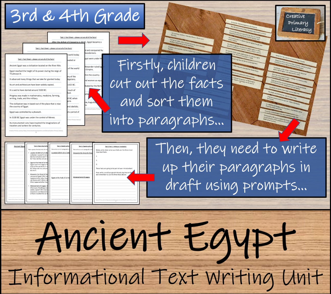 Ancient Egypt Informational Writing Unit | 3rd Grade & 4th Grade