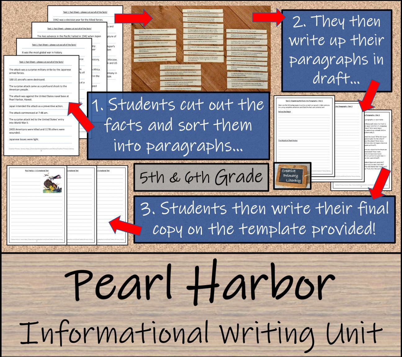 Pearl Harbor Informational Writing Unit | 5th Grade & 6th Grade