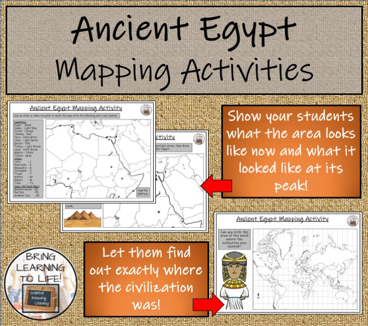 Ancient Egypt Map Activities and Presentation