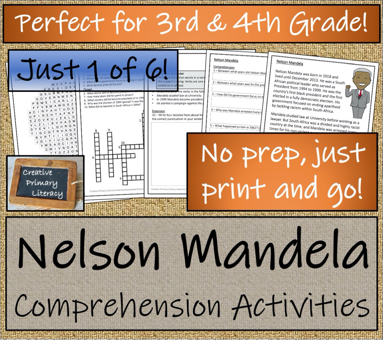 Nobel Peace Prize Winners Close Reading Comprehension Book | 3rd & 4th Grade