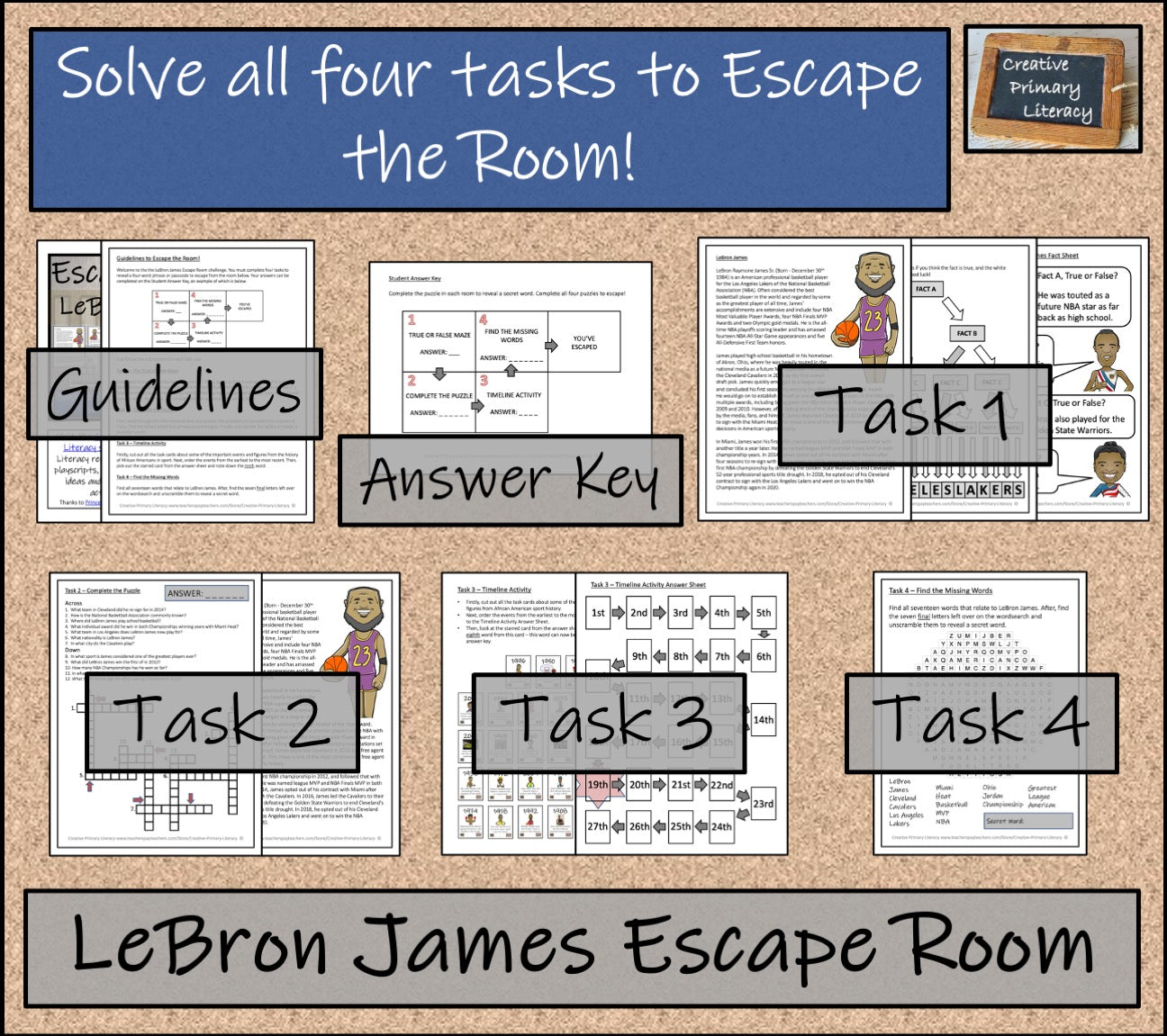 LeBron James Escape Room Activity