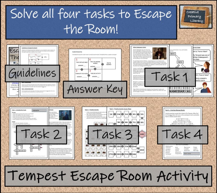 The Tempest Escape Room Activity