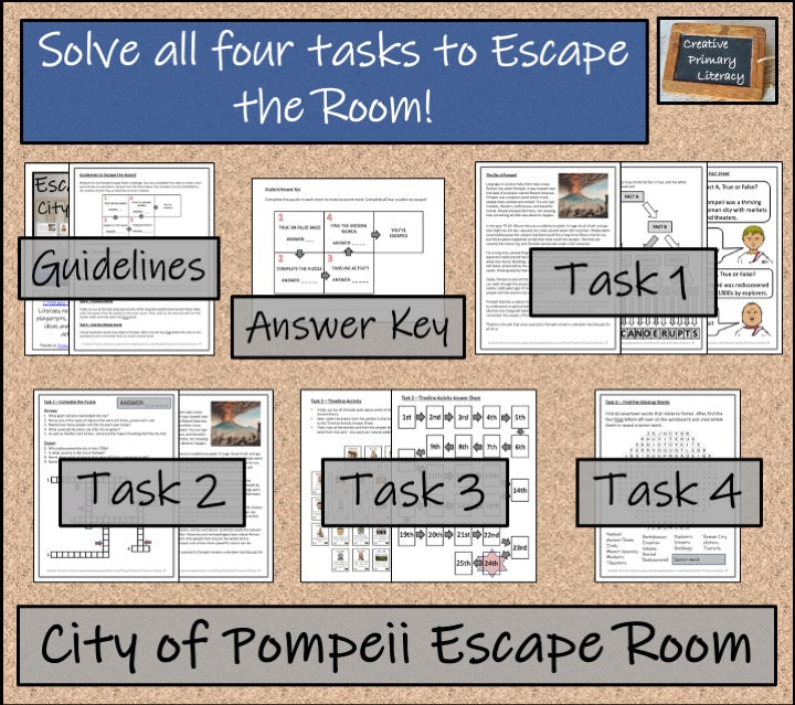 Pompeii Escape Room Activity