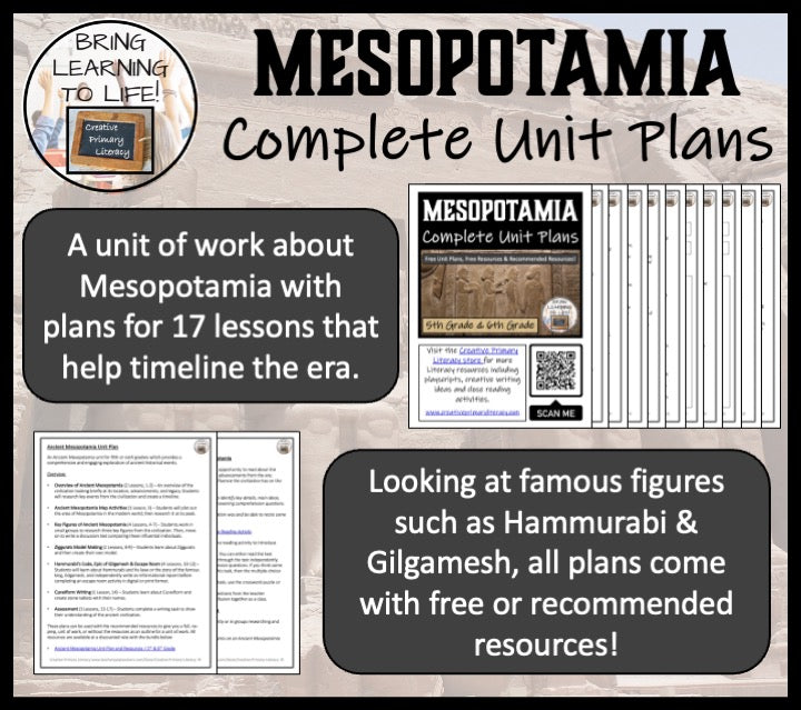 Ancient Mesopotamia Unit Plans | 5th Grade or 6th Grade