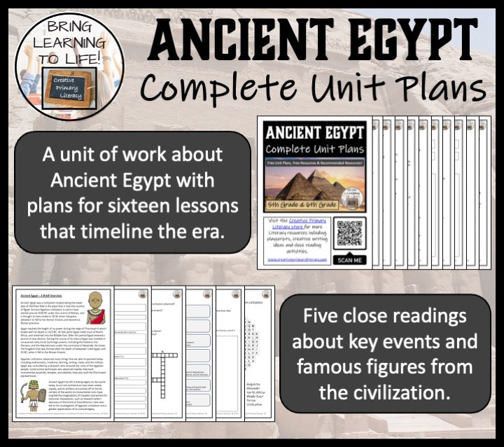 Ancient Egypt Unit Plans and Resource Bundle | 5th Grade & 6th Grade