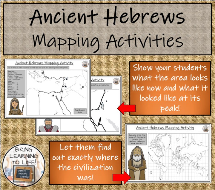 Ancient Hebrews Map Activities and Presentation