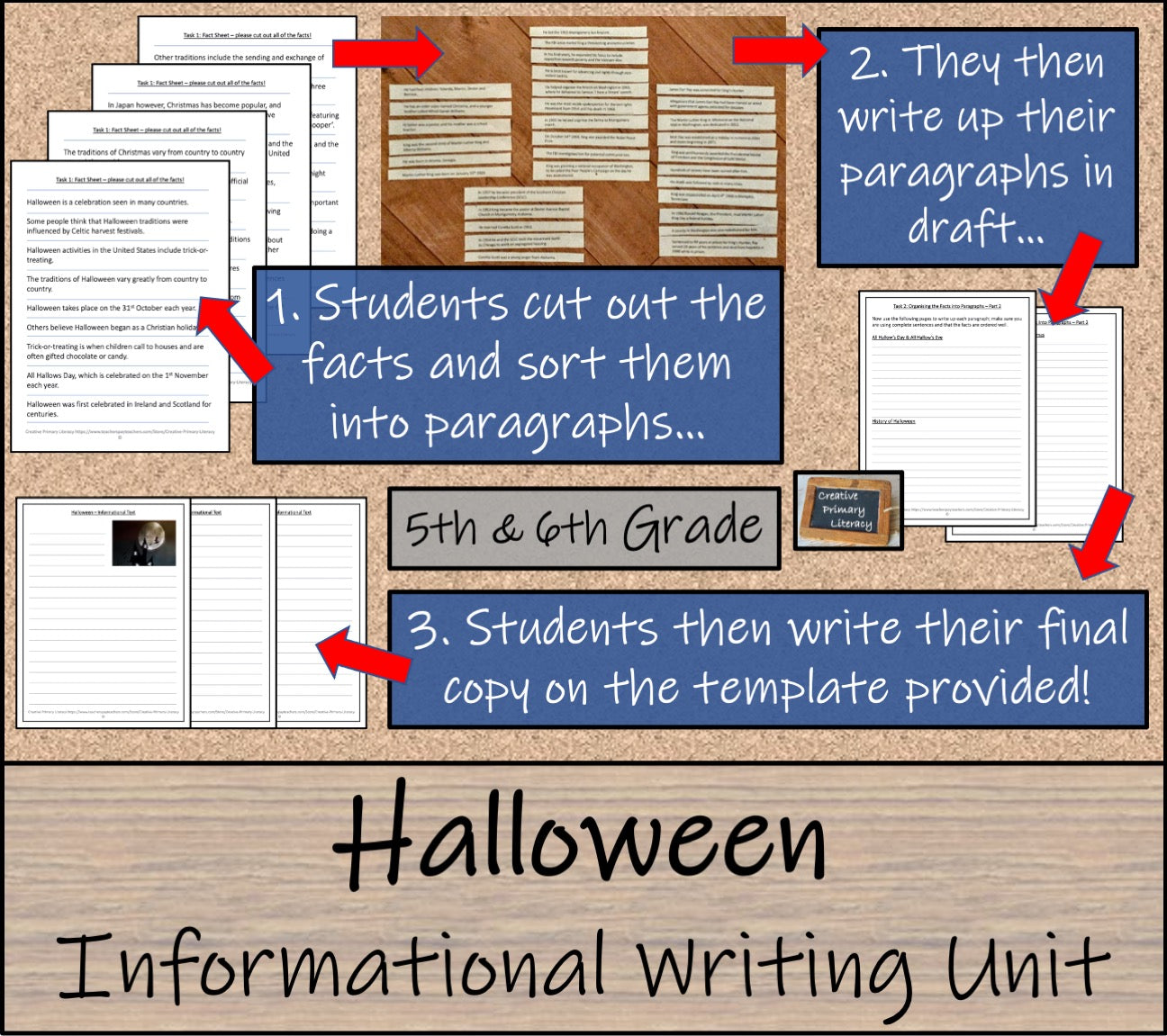 Halloween Informational Writing Unit | 5th Grade & 6th Grade