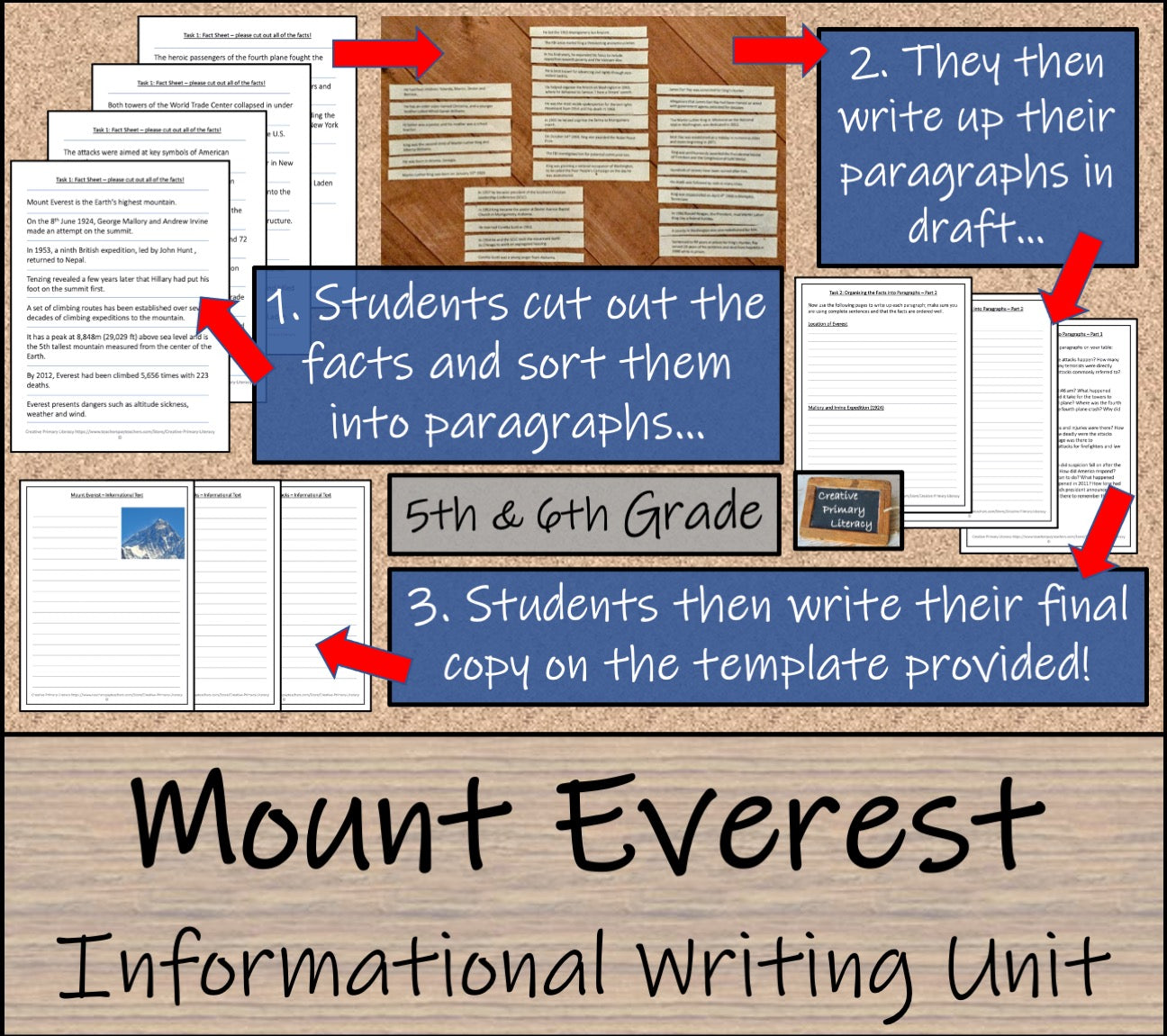 Mount Everest Informational Writing Unit | 5th Grade & 6th Grade