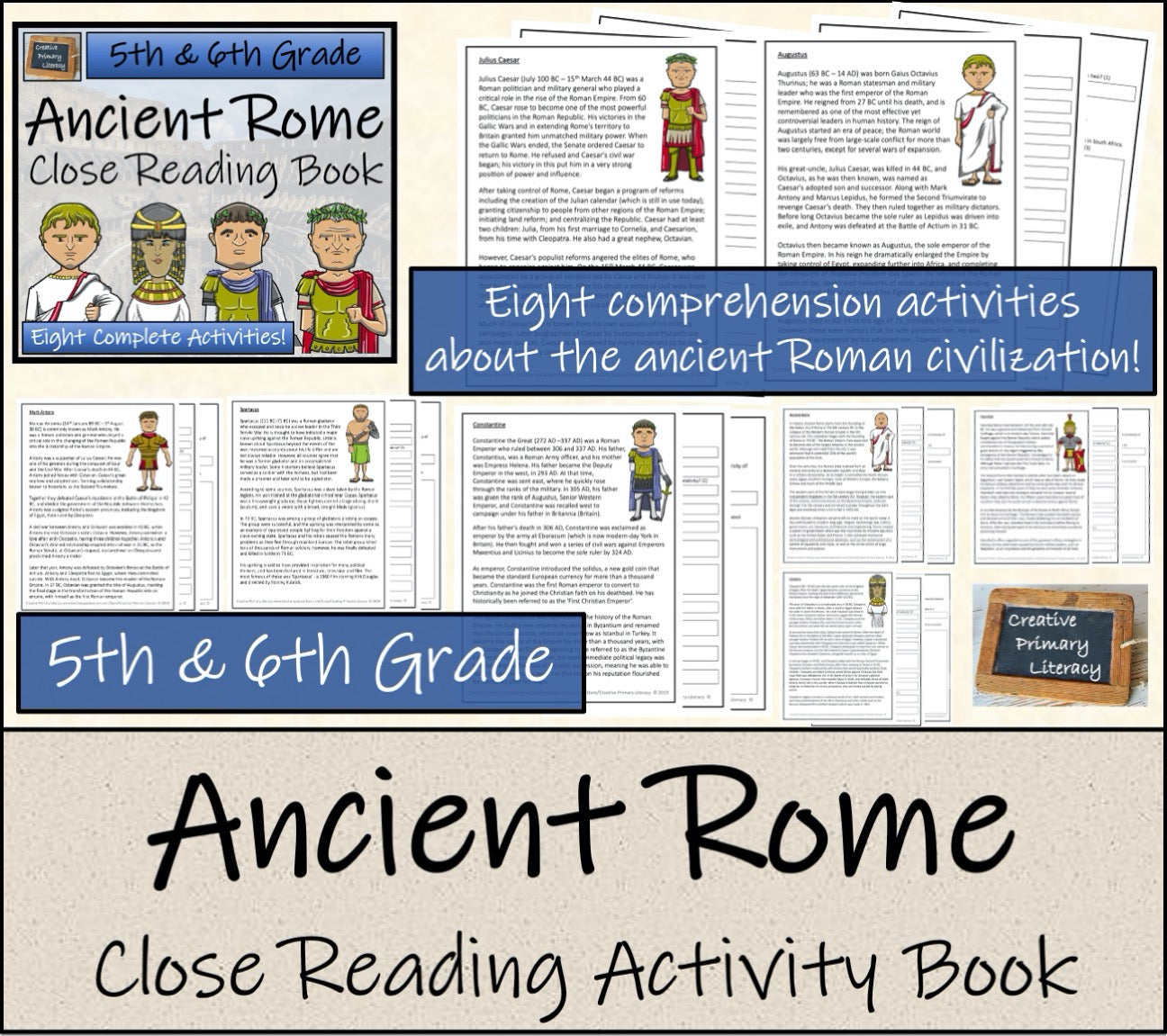 Ancient History Close Reading Comprehension Book Bundle | 5th Grade & 6th Grade