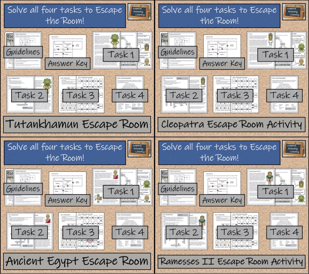 Ancient History Escape Room Mega Bundle | Volume 1 | 5th & 6th Grade