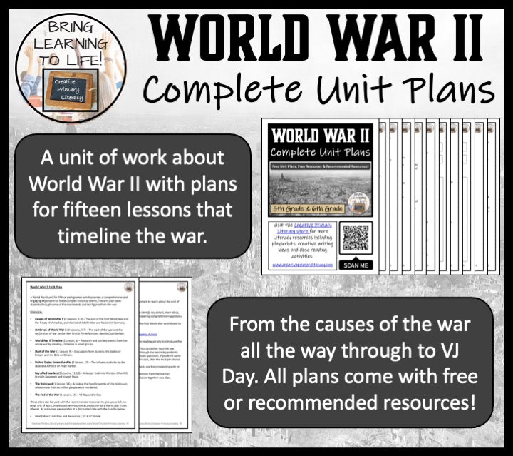 World War II Unit Plans | 5th Grade or 6th Grade