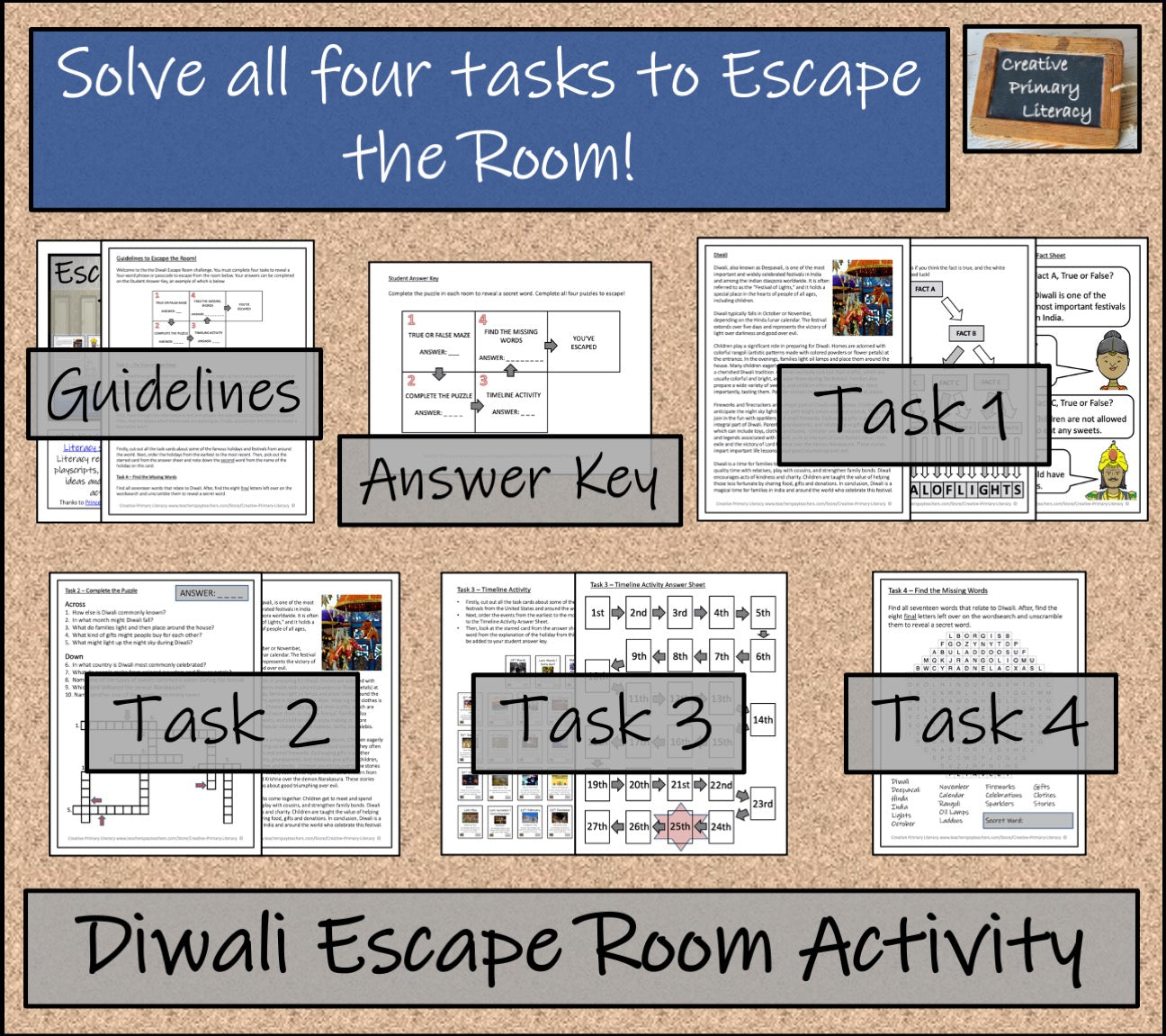 Diwali Escape Room Activity