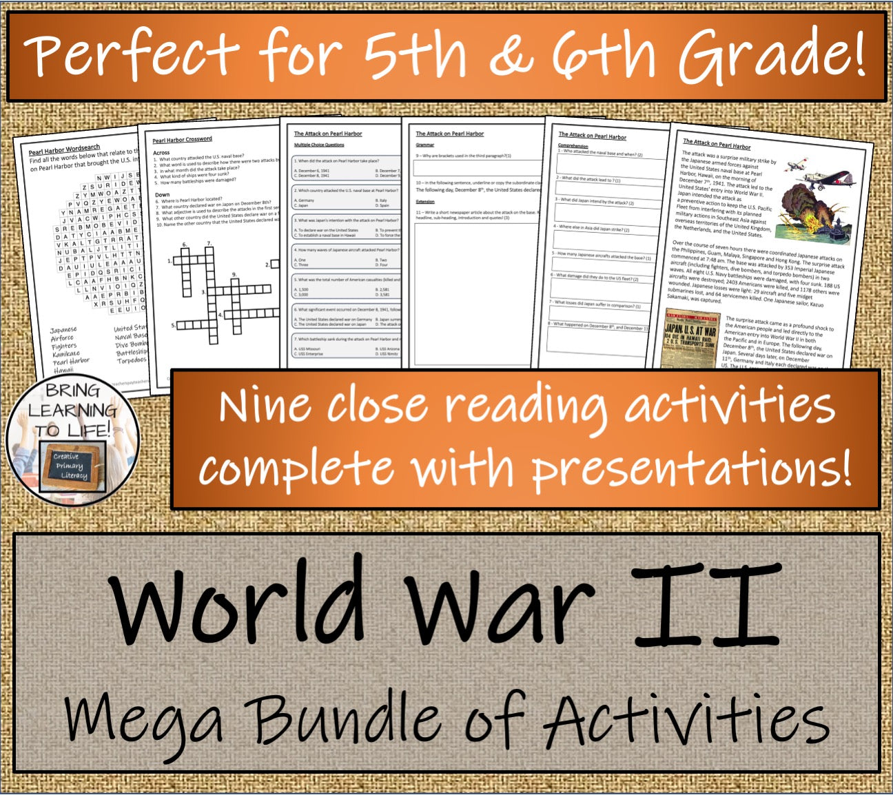 World War II Mega Bundle of Activities | 5th Grade & 6th Grade