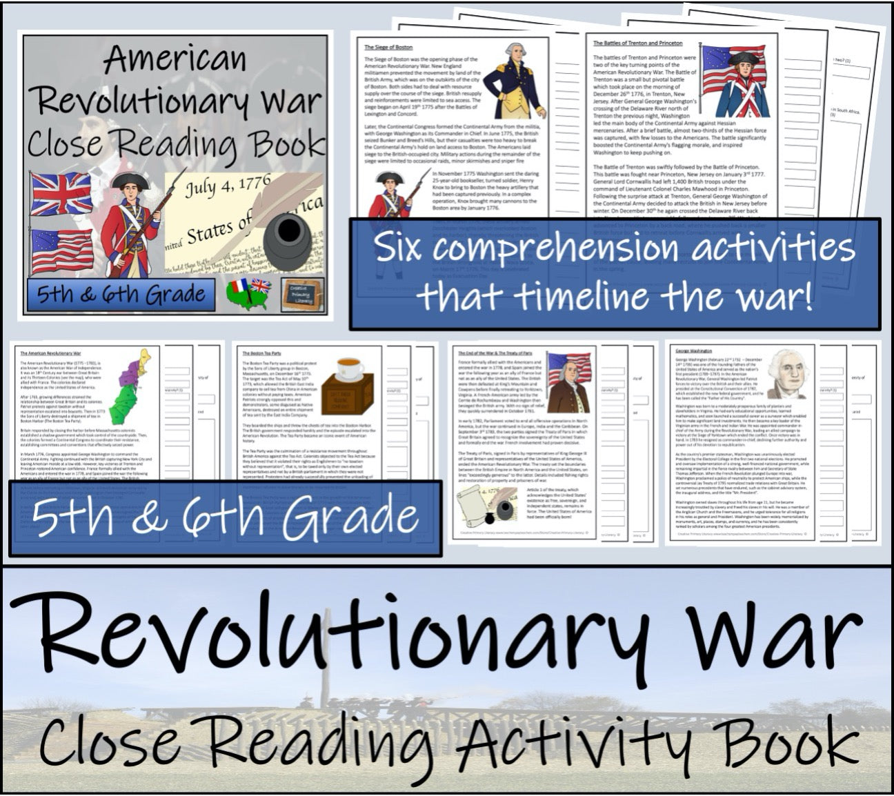 American Revolutionary War Activities Mega Bundle | 5th Grade & 6th Grade