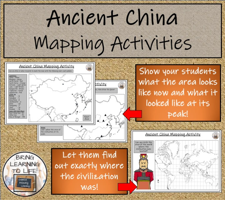 Ancient China Map Activities and Presentation