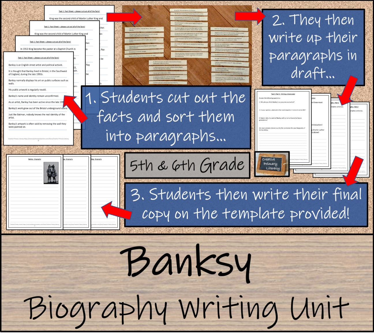 Banksy Biography Project & Writing Unit | 5th Grade & 6th Grade