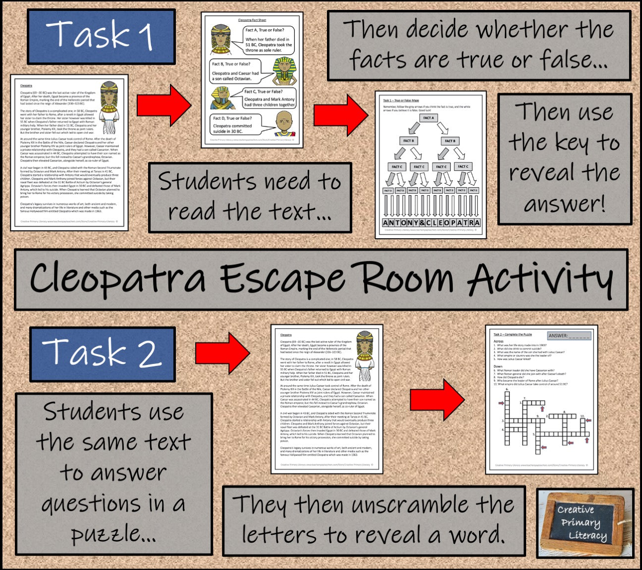 Cleopatra Escape Room Activity