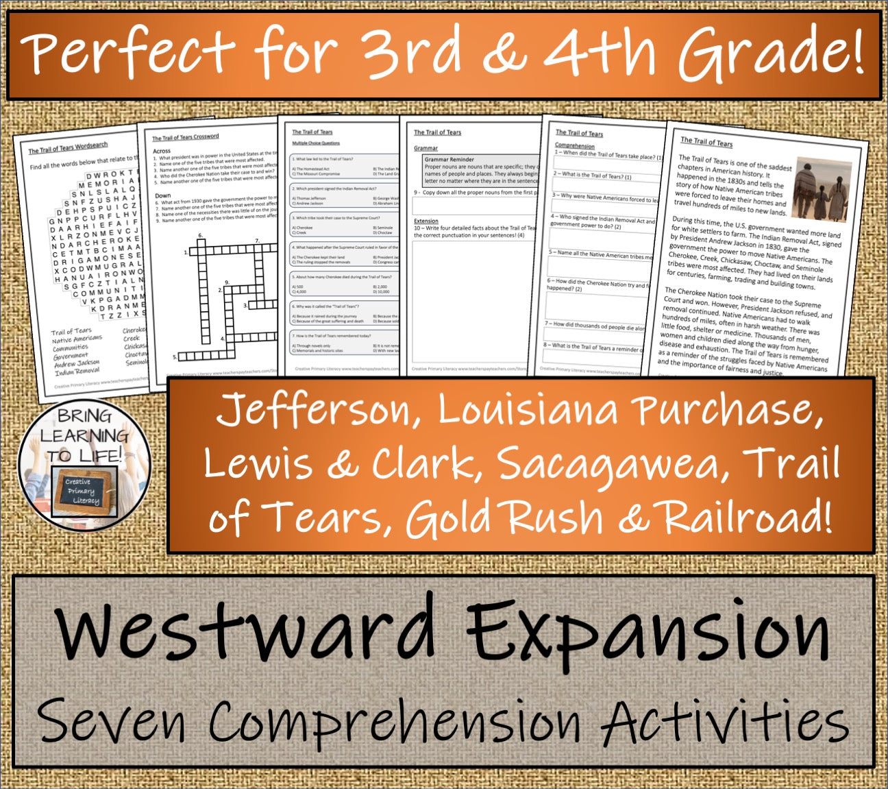 Westward Expansion Close Reading Comprehension Bundle | 3rd Grade & 4th Grade