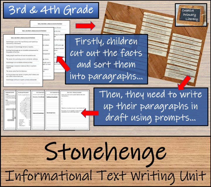 Stonehenge Informational Writing Unit | 3rd Grade & 4th Grade