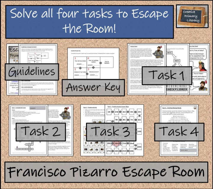 Francisco Pizarro Escape Room Activity