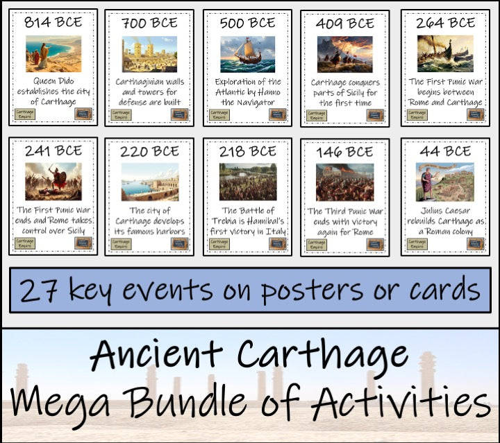 Carthaginian Empire Mega Bundle of Activities | 3rd Grade & 4th Grade