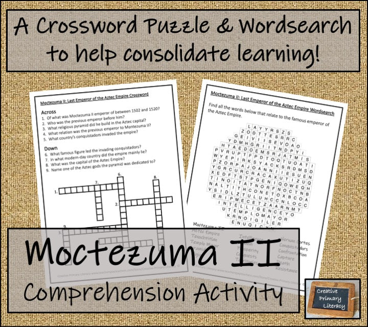 Moctezuma II Biography Writing Unit | 5th Grade & 6th Grade