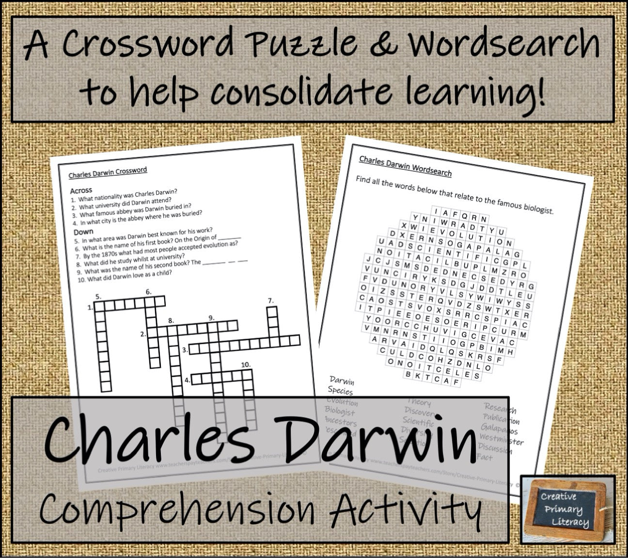 Charles Darwin Biography Writing Unit | 5th Grade & 6th Grade