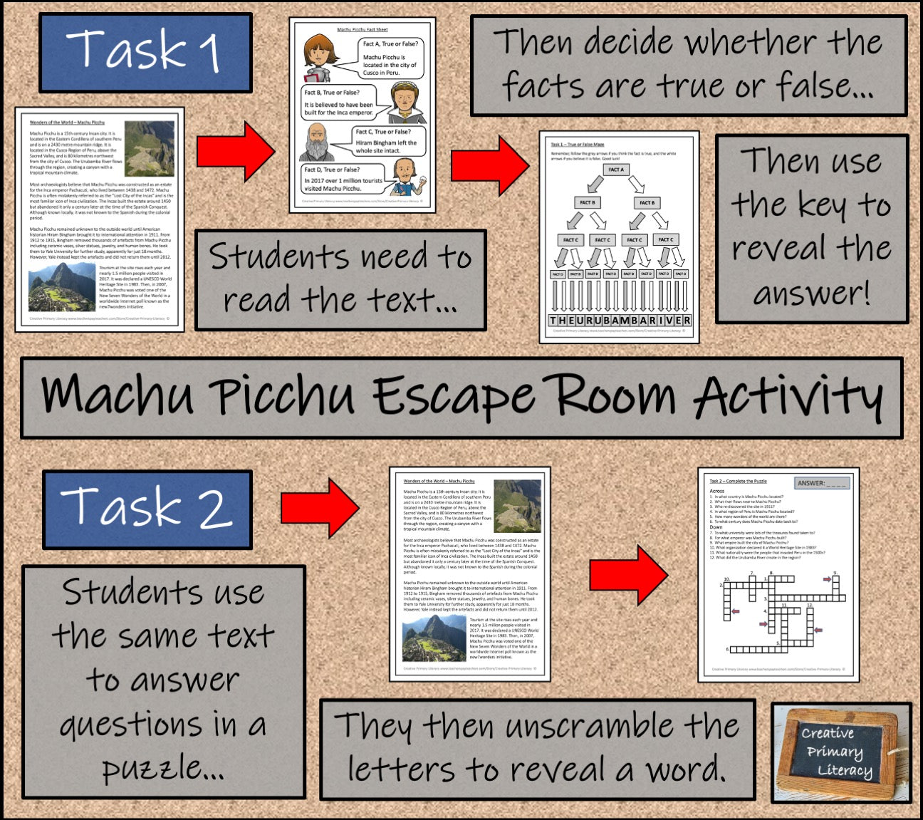 Machu Picchu Escape Room Activity