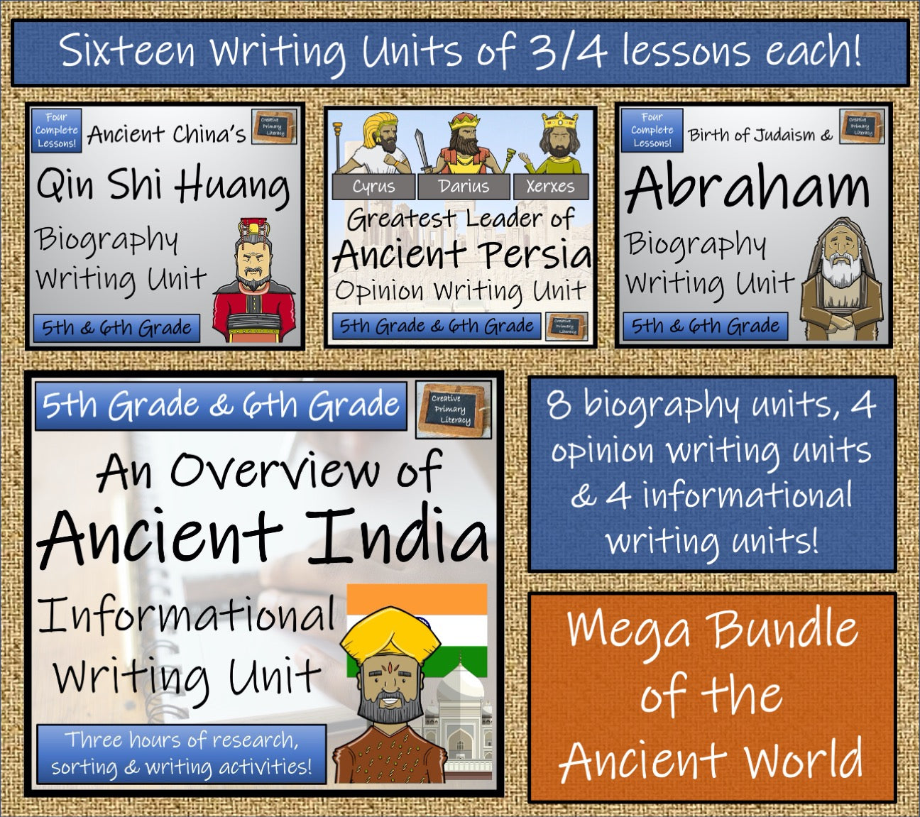 Ancient History Mega Bundle Volume 2 | 5th & 6th Grade | 80 hours of Activities