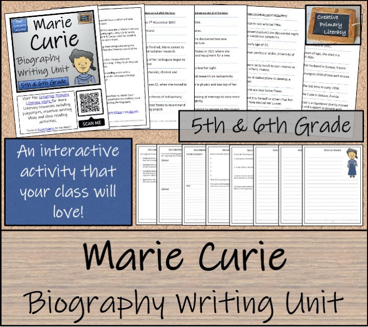 Marie Curie Close Reading & Biography Bundle | 5th Grade & 6th Grade