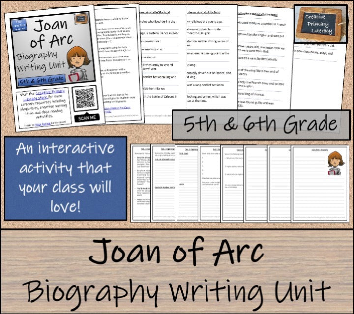 Joan of Arc Close Reading & Biography Bundle | 5th Grade & 6th Grade