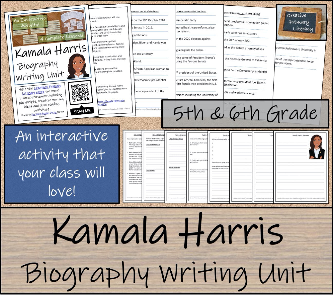 Kamala Harris Close Reading & Biography Bundle | 5th Grade & 6th Grade