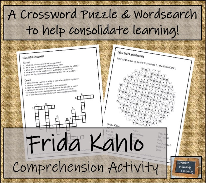 Frida Kahlo Biography Writing Unit | 5th Grade & 6th Grade