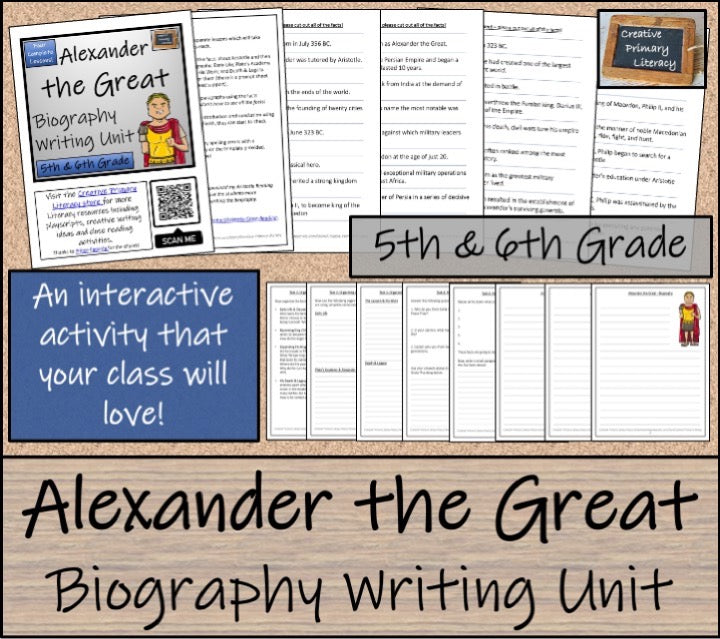 Alexander the Great Close Reading & Biography Bundle | 5th Grade & 6th Grade