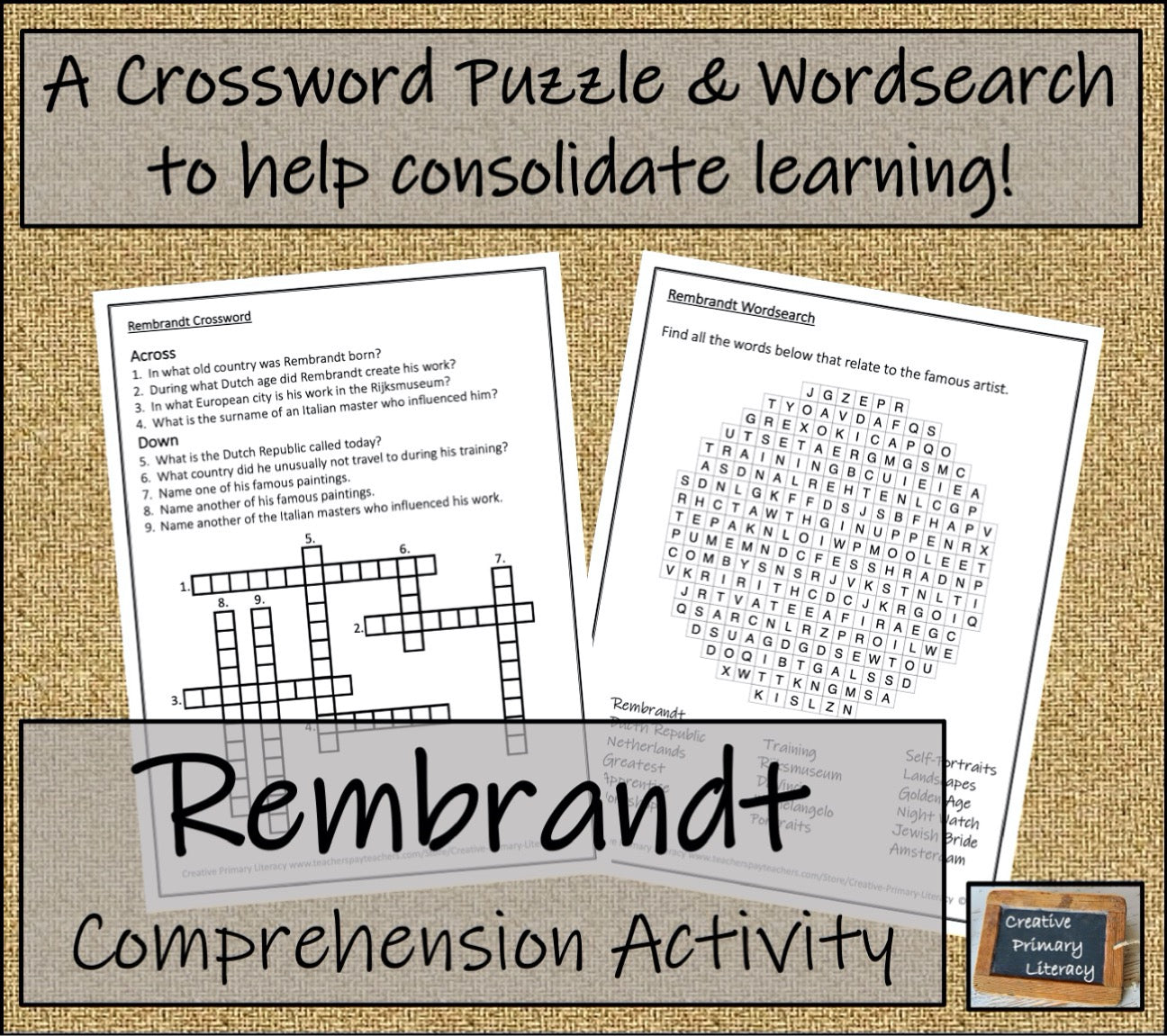 Rembrandt Biography Project & Writing Unit | 5th Grade & 6th Grade