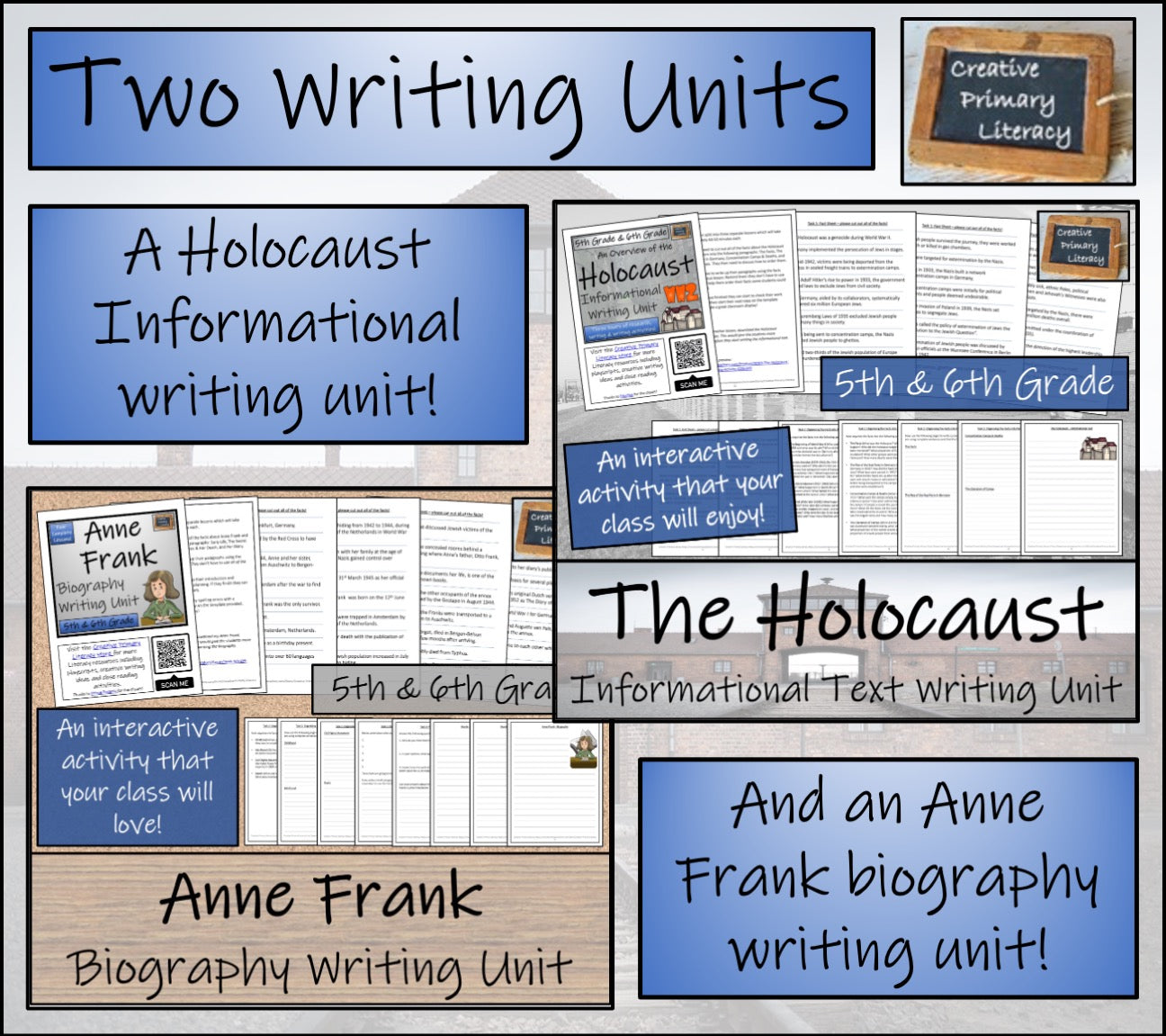 The Holocaust & Anne Frank Bundle | 5th Grade & 6th Grade