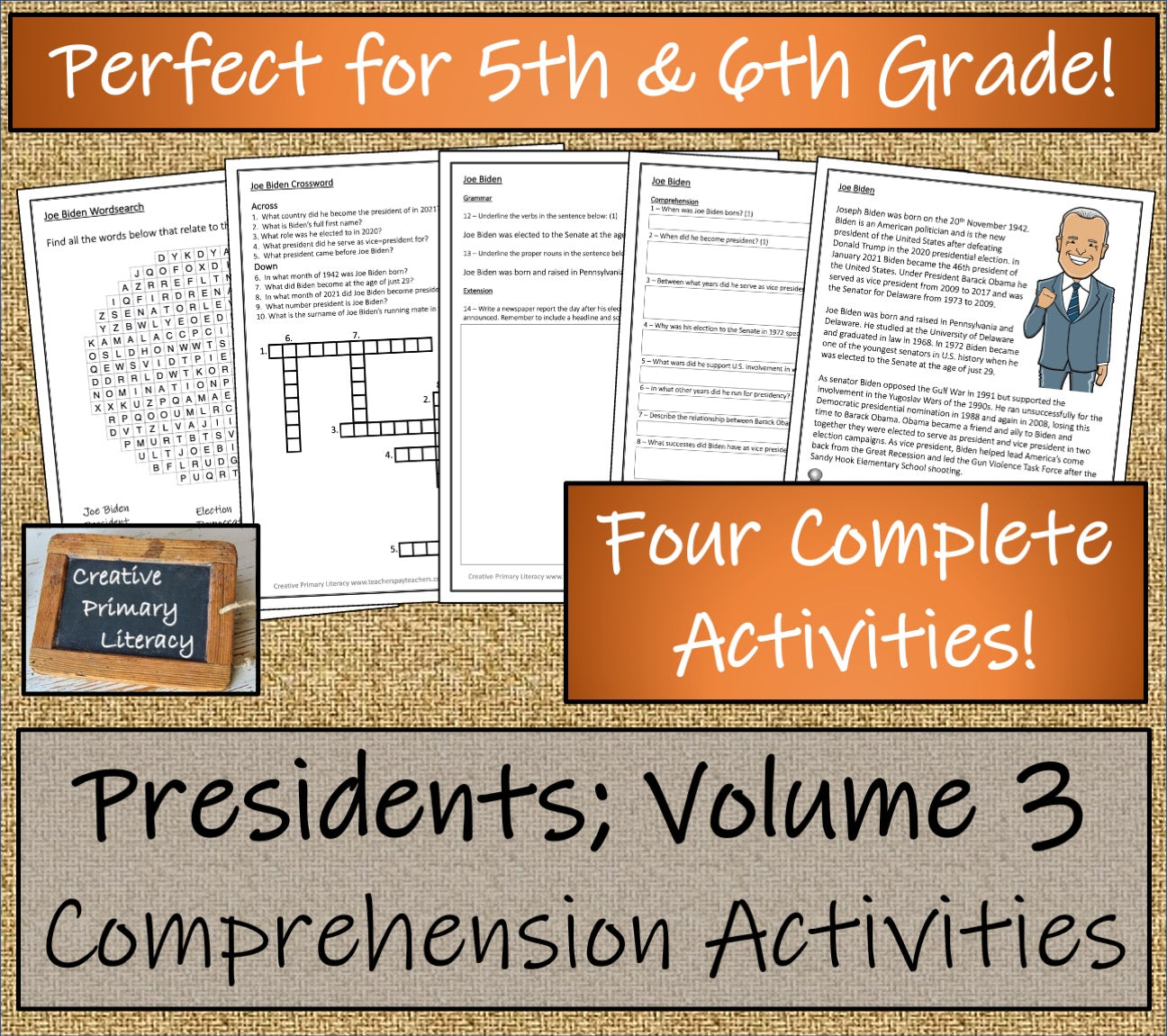 American Presidents Volume 3 Close Reading Comprehension Book | 5th & 6th Grade