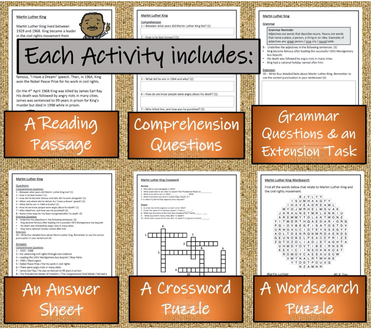 Nobel Peace Prize Winners Close Reading Comprehension Book | 3rd & 4th Grade