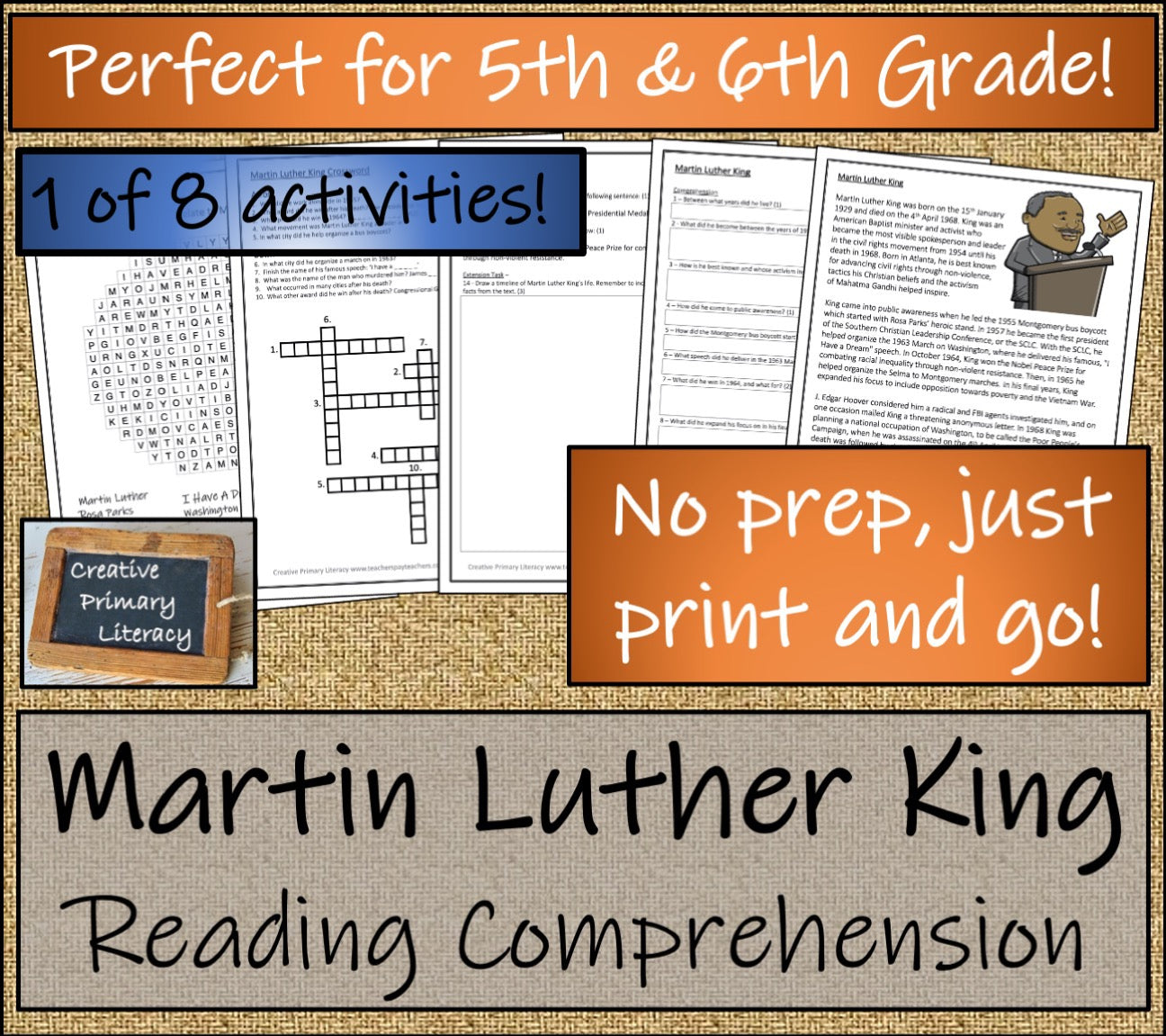 Black History Close Reading Comprehension Book | 5th Grade & 6th Grade