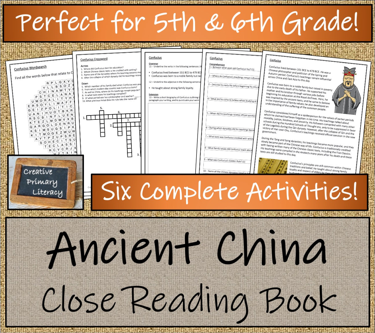 Ancient China Close Reading Comprehension Book | 5th Grade & 6th Grade