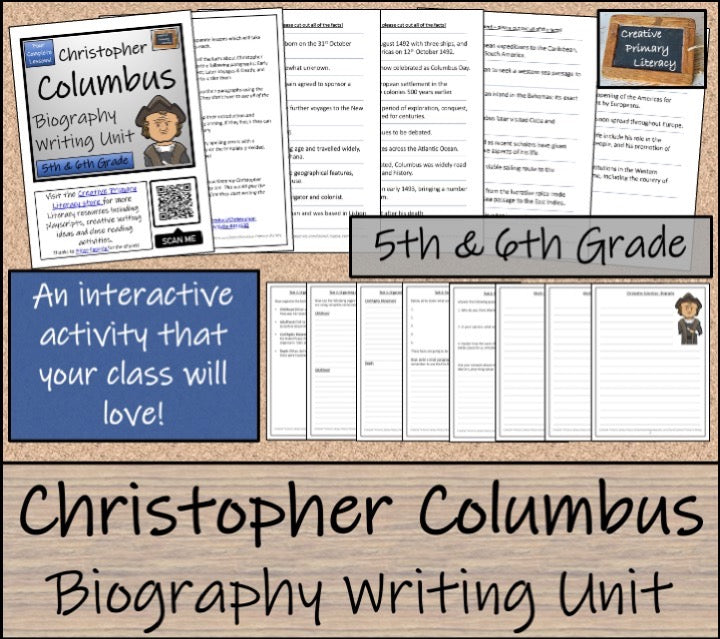 Christopher Columbus Close Reading & Biography Bundle | 5th Grade & 6th Grade