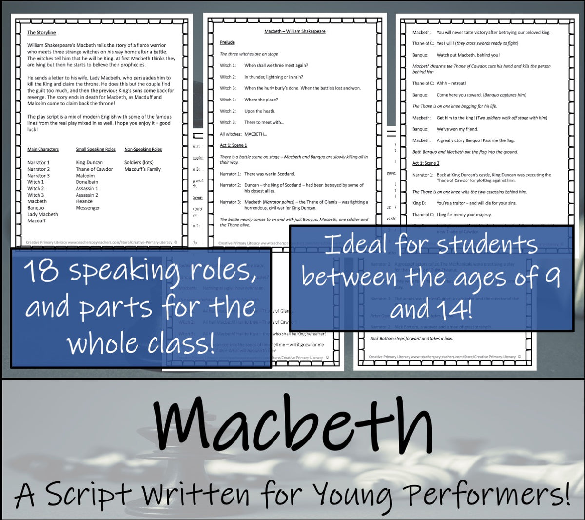 Macbeth | A Play Script for Young Performers – Creative Primary Literacy