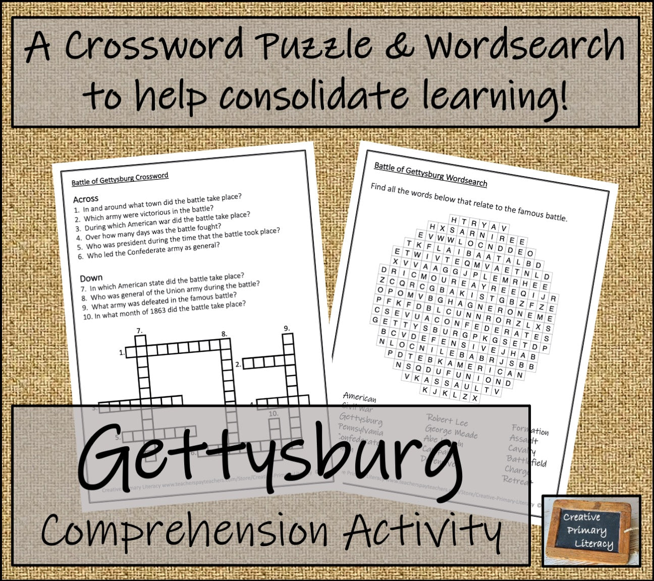 Battle of Gettysburg Close Reading Comprehension Activity | 5th & 6th ...