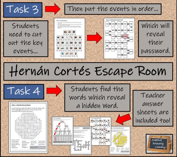 Hernan Cortes Escape Room Activity