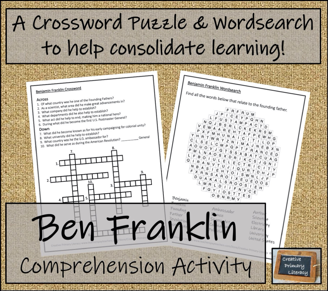 Benjamin Franklin Biography Writing Unit | 5th Grade & 6th Grade