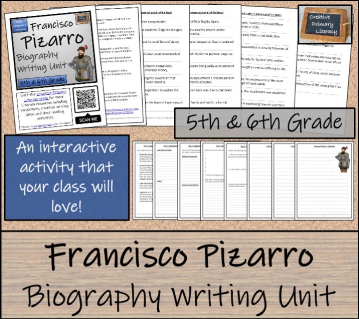 Francisco Pizarro Close Reading & Biography Bundle | 5th Grade & 6th Grade